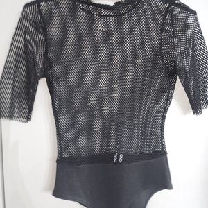 Black Mesh Bodysuit